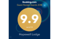 2018 Booking.com Guest Review Award for Hopewell Lodge